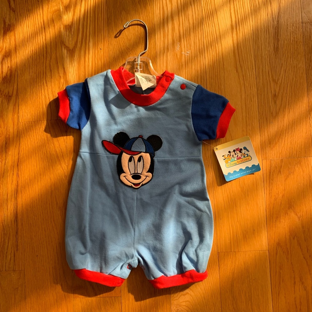 NEW WITH TAGS 12 MO MICKEY MOUSE ONESIE